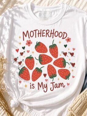 Cute Motherhood Shirt, Strawberry Mama Tee, Mothers Day Gift
